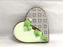 Painted Gingerbread - Heart lace medium