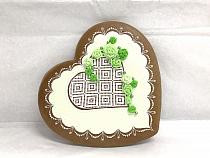 Painted Gingerbread - Heart lace large