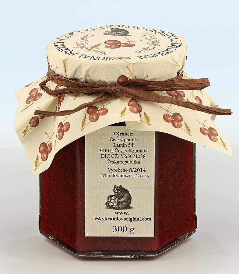 Sour cherry jam, Czech Krumlov Original
