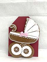 Painted Gingerbread - Baby-carriage