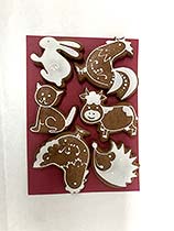 Painted Gingerbread - Set of animals